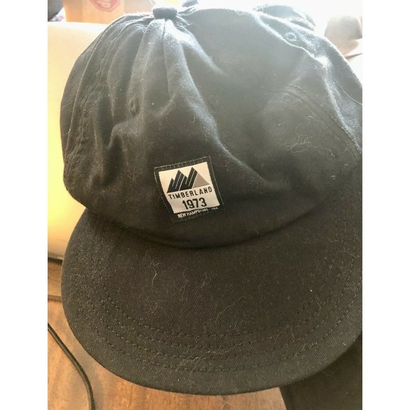 black Timberland retro 1973 patch Cap Hat adjustable snapback - Picture 2 of 5